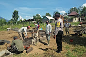 Bhabinkamtibmas Polsek Kintamani Sambangi Sekaligus Operasi Yustisi Cegah Penyebaran Covid-19 Di Desa Binaannya