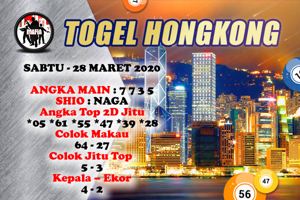 Prediksi HK Malam Ini Sabtu 28 Maret 2020 - Prediksi Mafia Hongkong