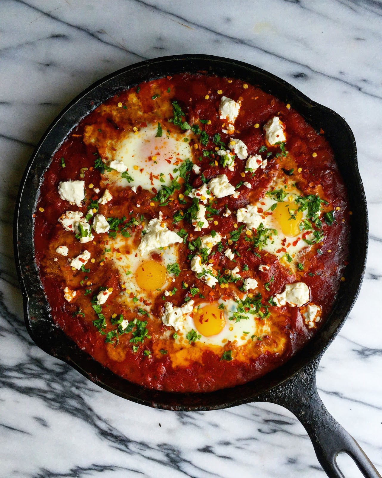 Spicy Chorizo Shakshuka - Always Order Dessert