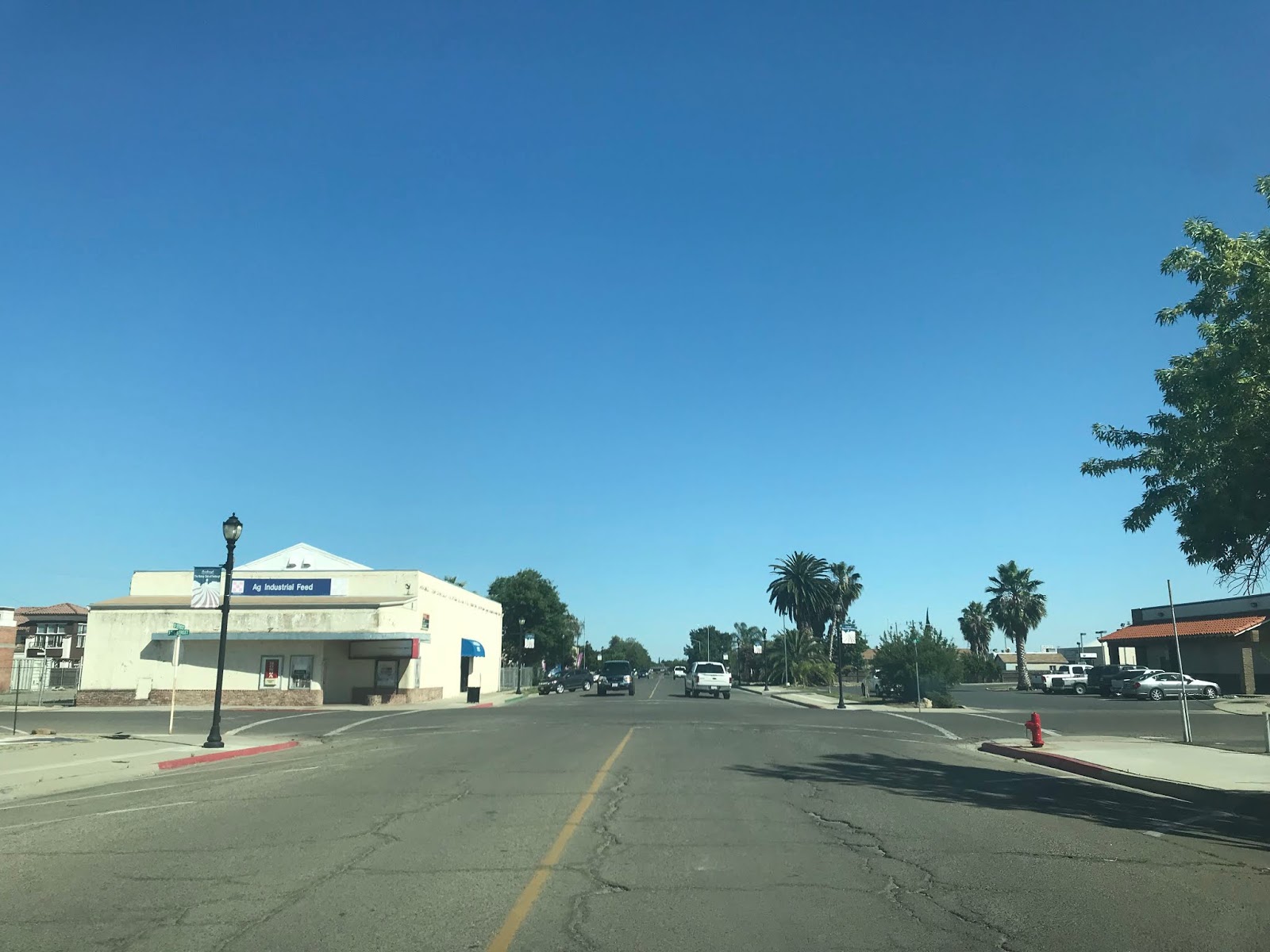 The original alignment of California State Route 33 in Firebaugh