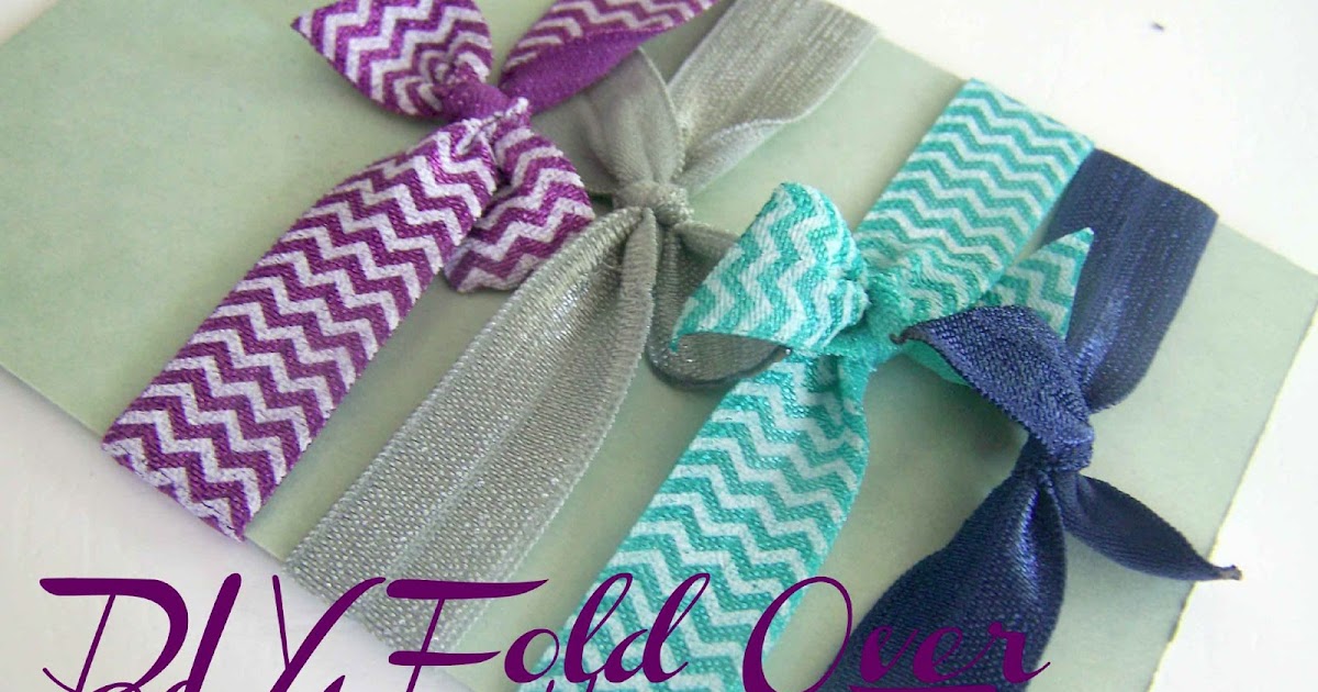 Made by Me. Shared with you.: Tutorial: DIY Fold Over Elastic Hair Ties