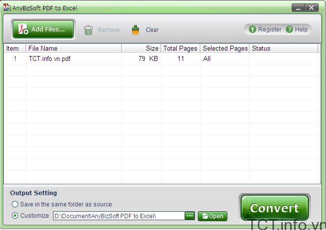 AnyBizSoft PDF to Excel - Chuyển đổi từ PDF sang Excel vô cùng đơn giản
