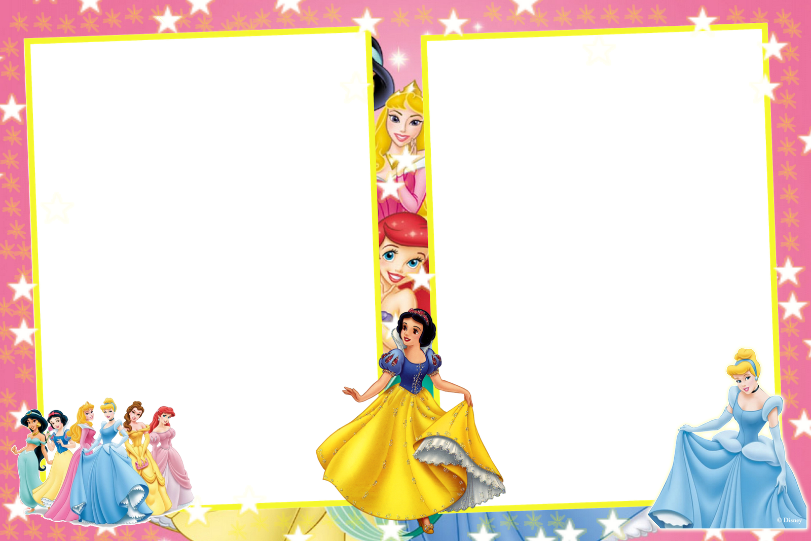 Frames PNG princesas disney 4 Imagens para