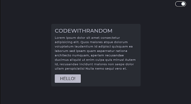 How to Add Dark and Light Mode Toggle Using JavaScript?