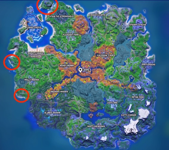 Fortnite Visit Fancy View, Rainbow Rentals and Lockie's Lighthouse