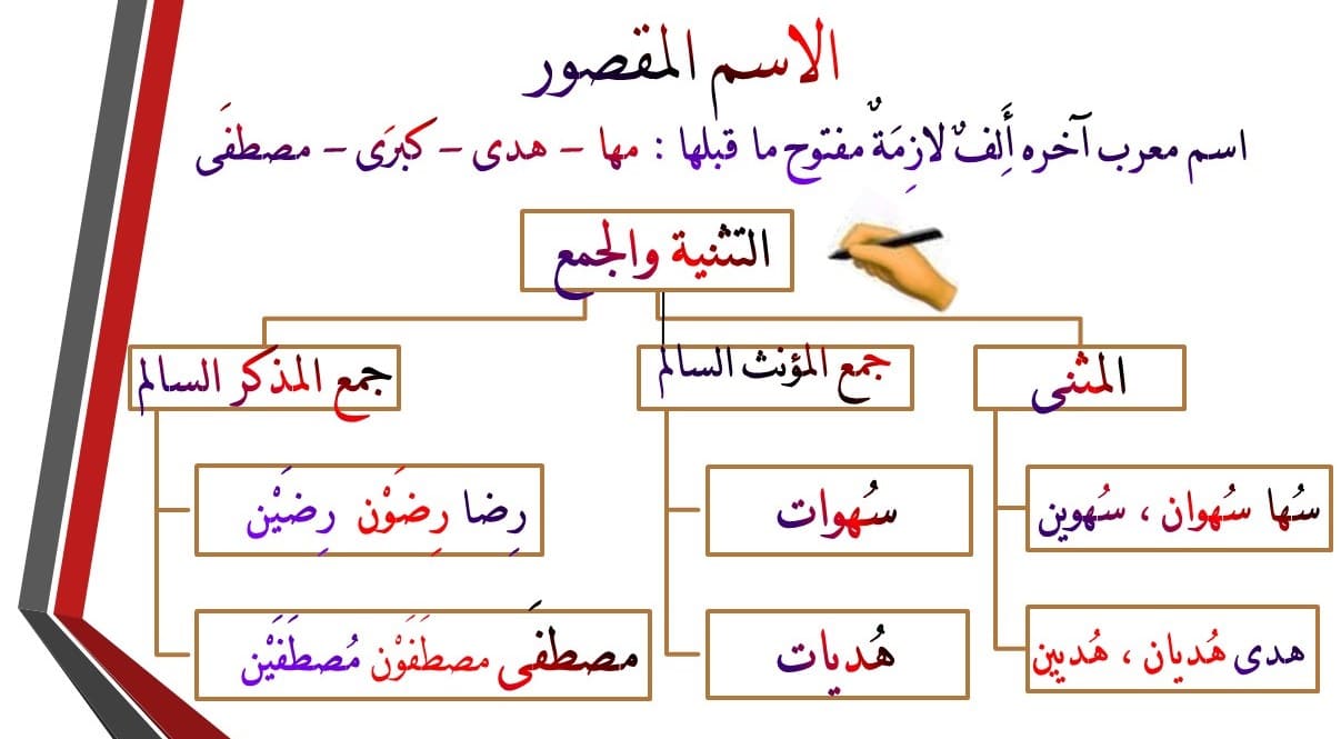 كلمة القاضي اسم منقوص أو مقصور