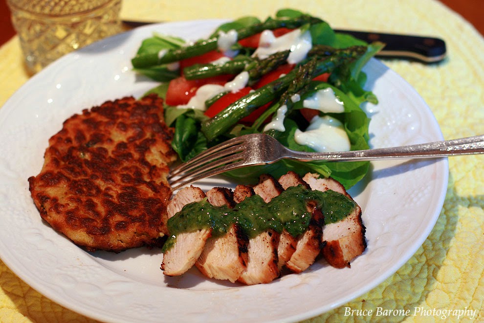 Bruce's Kitchen Bobby Flay’s PanRoasted Chicken With Mint Sauce