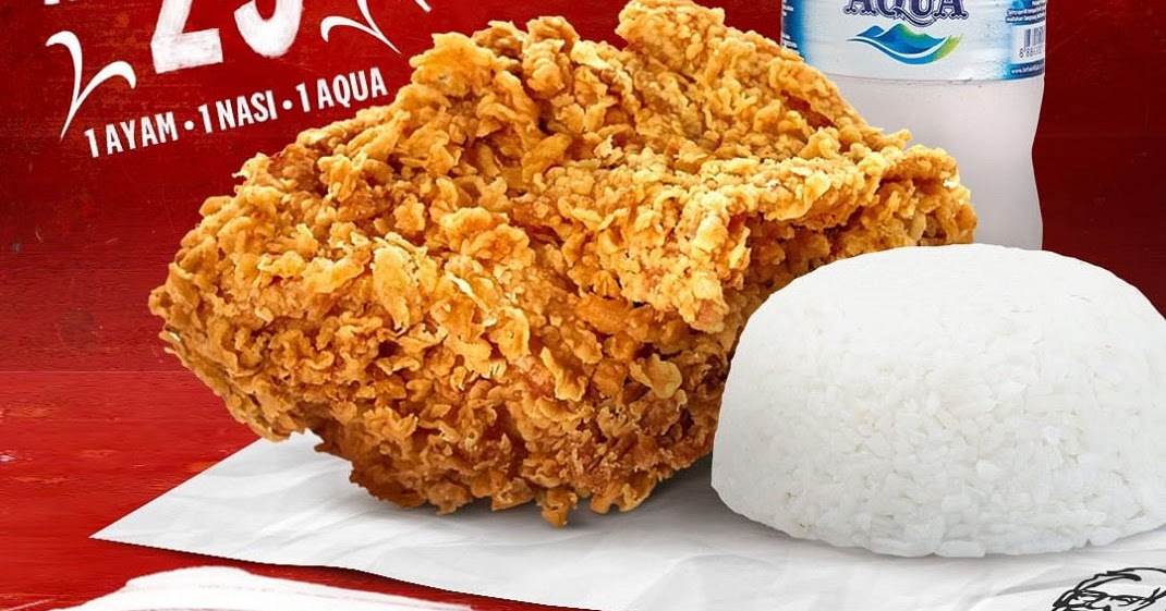 Harga Promo KFC Paket 1 Ayam + 1 Nasi + 1 Aqua mulai Rp.29Rb!  scanharga