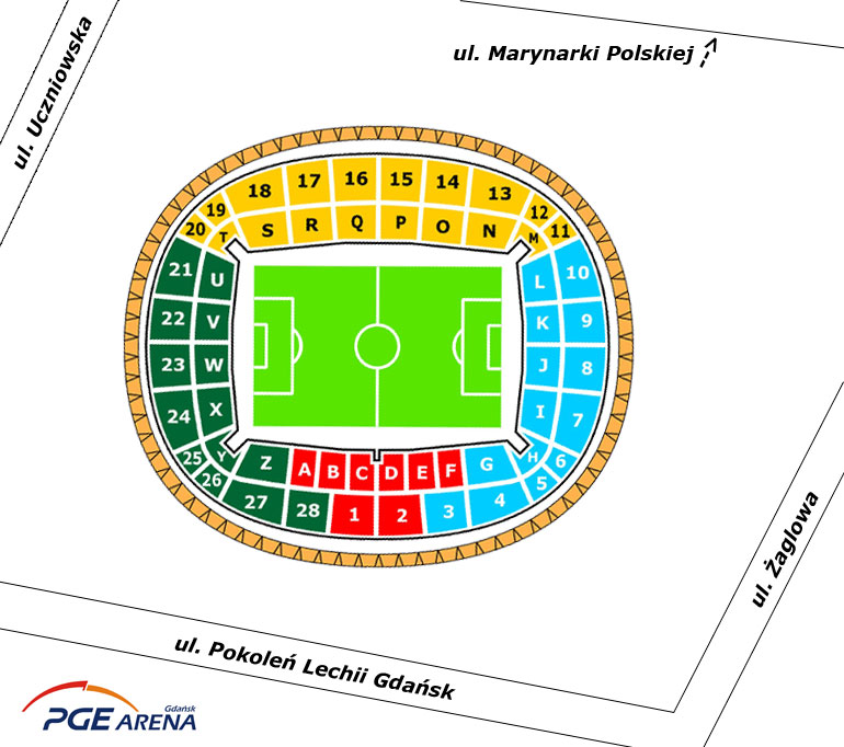 Wspolne Stadion Narodowy Sektory Plan Miejsc Cym76 Usafrica