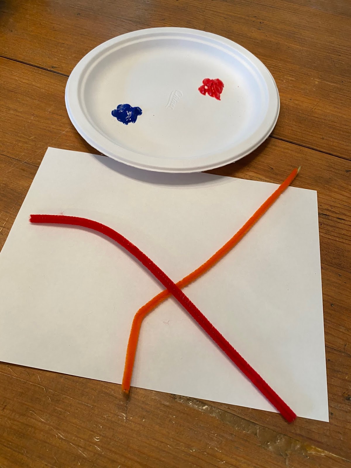 I Did It You Do It Pipe Cleaner Heart Painting