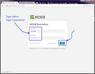 Install MODX Revolution ( Revo ) 2.5.1 on Windows 7 localhost - opensource PHP CMS / CMF tutorial 24