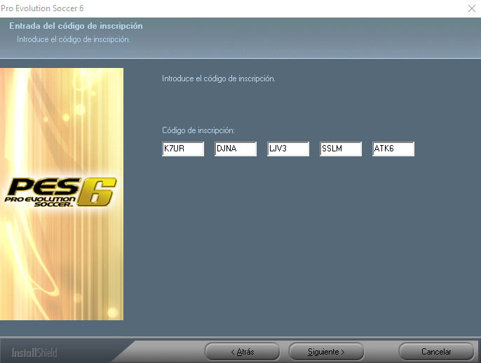 codigo inscripcion pes 6 pc codigo inscripcion pes 6 pc