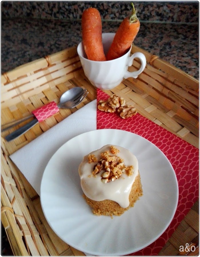 Mini carrot cake al microondas