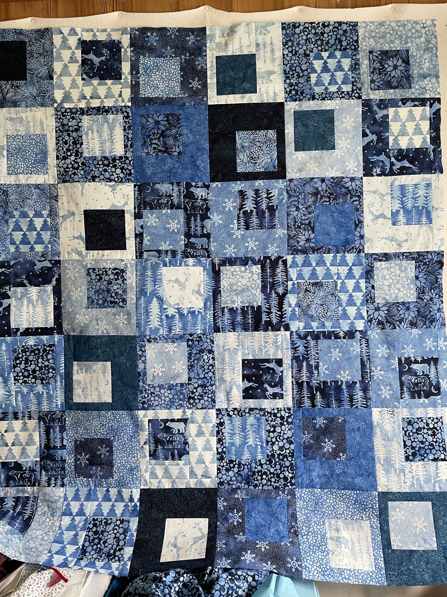 PamelaQuilts: Quilt Modern - Day 3, Glacier Bay and my project!