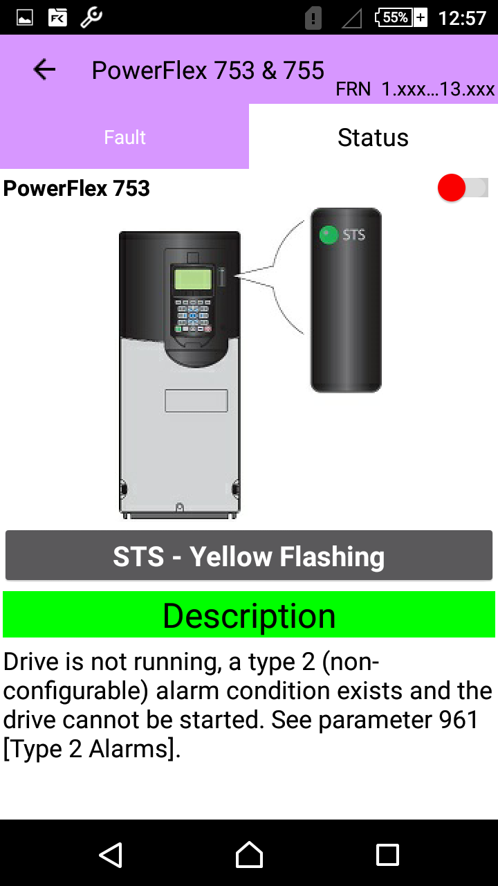 PLC Technology AllenBradley Drive Fault Finder Android App
