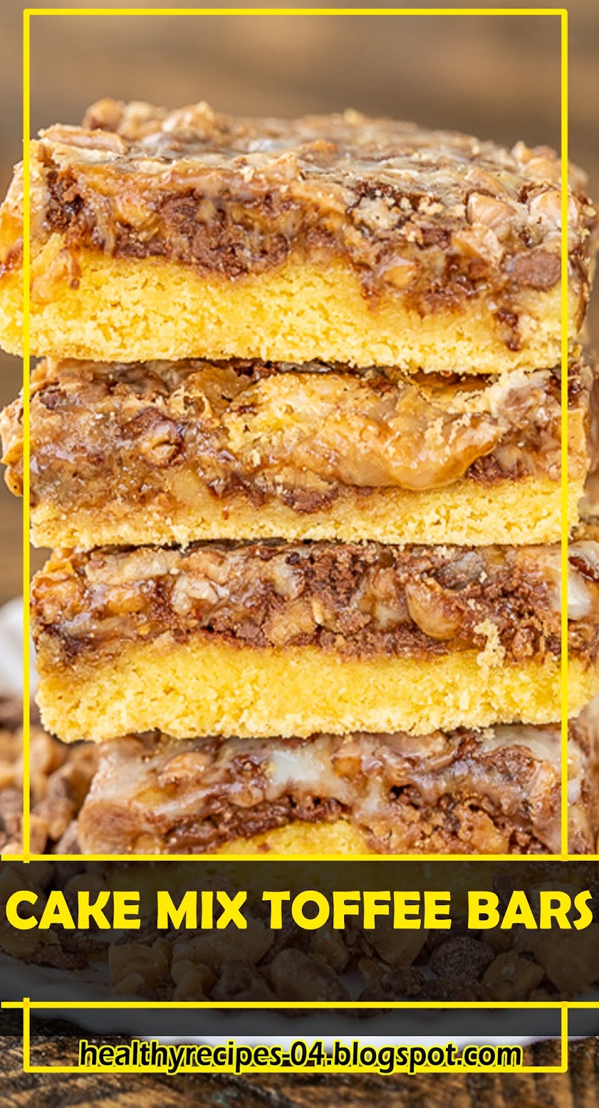 BEST RECIPESCAKE MIX TOFFEE BARS Healthyrecipes04