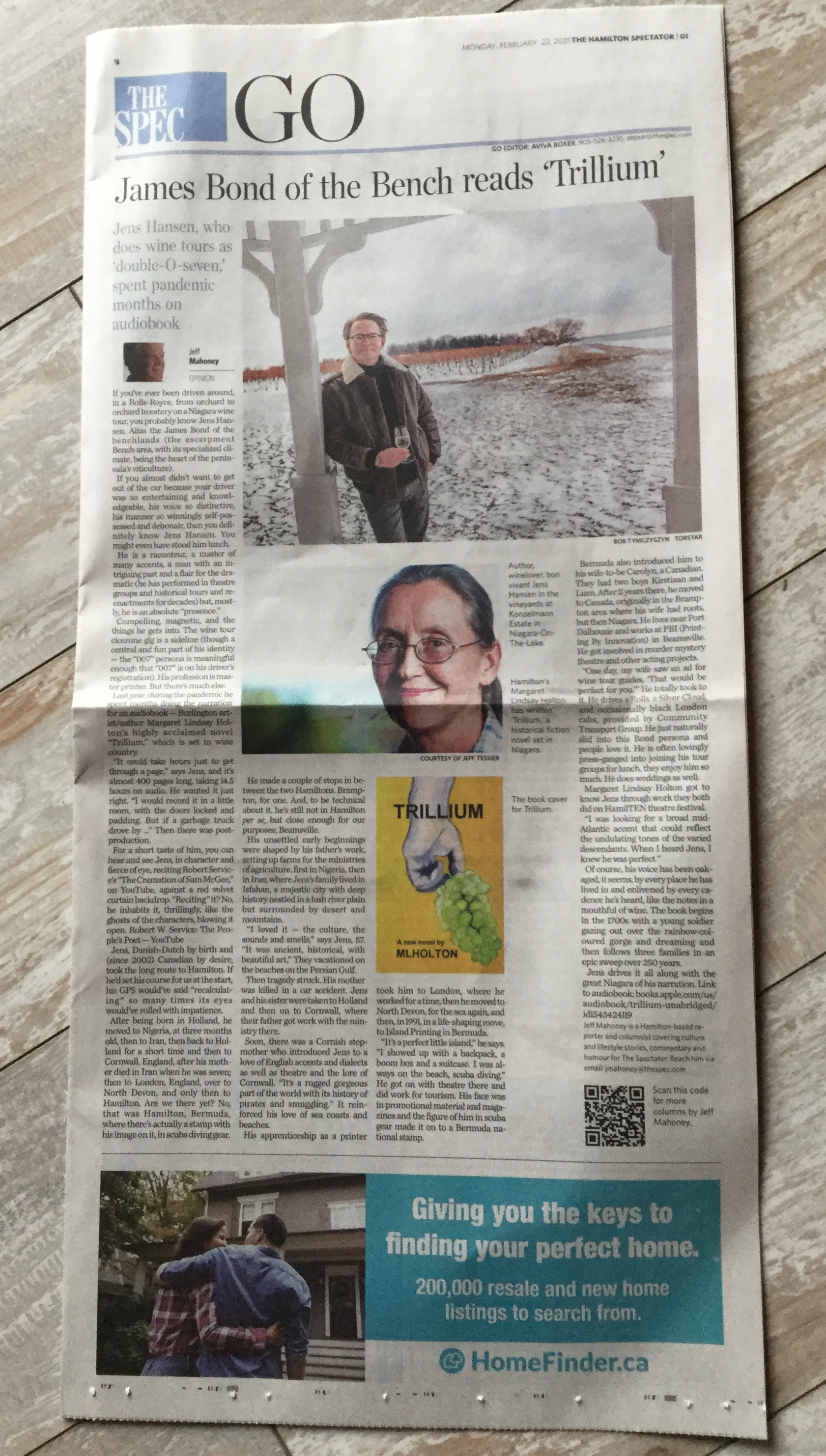 canadadaPHOTOGRAPHY Hamilton Spectator Profile Jens Hansen, Narrator