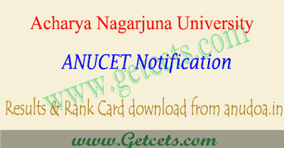 ANUPGCET Results 2022-2023, rank card download @anudoa.in
