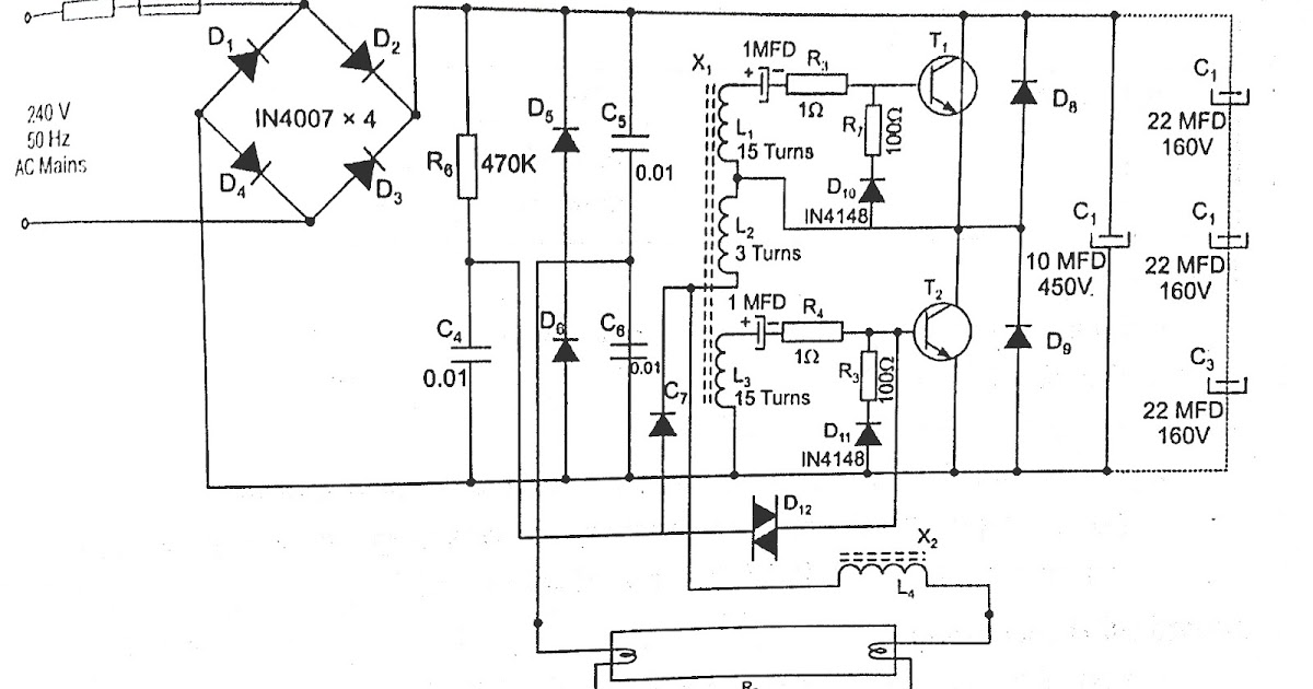 85w Cfl Choke Circuit Diagram