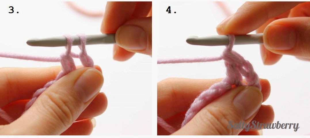 SallyStrawberry: Beginners Learn to Crochet: The Treble
