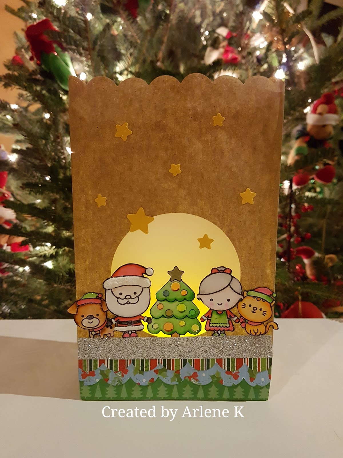 Knipoog Creations Christmas Luminary Gift Bag