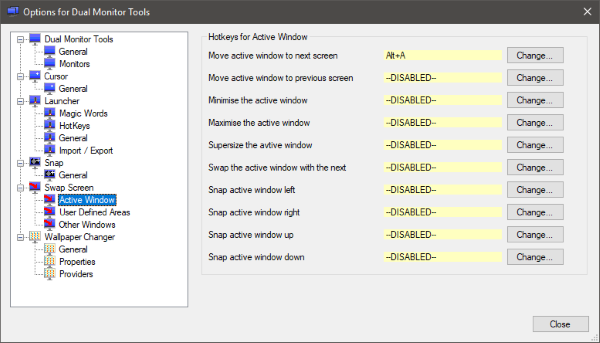 Outils de double moniteur pour Windows 10