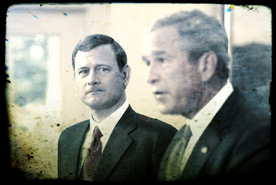 John Roberts and George W. Bush