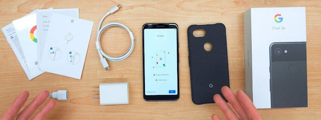 box of Pixel 3a