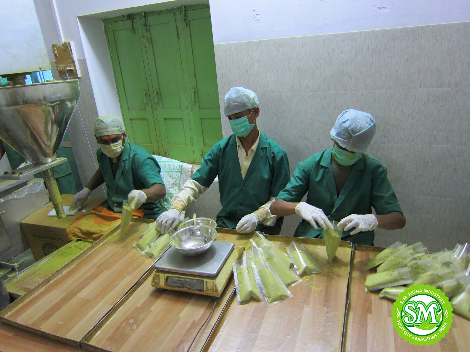 S. M. Heena Industries Packaging of henna powder and other herbs in