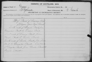 1871 census of Scotland, Lanarkshire, Blythwood, Civil Parish of Barony, enumeration district (ED) 10, Description of enumeration district; FHL microfilm 104,026.