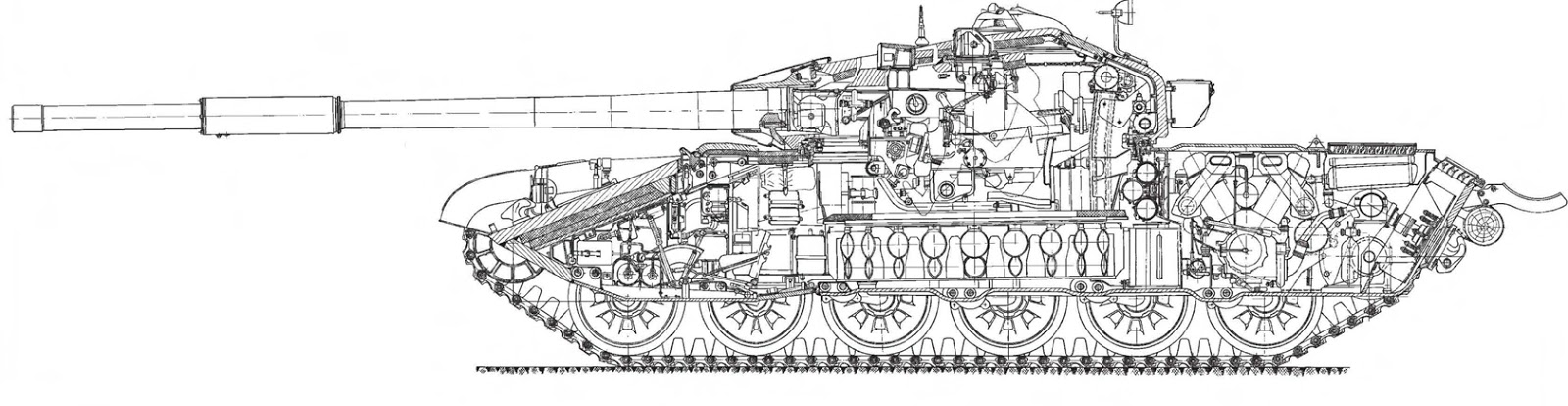 Чертеж танка т 72