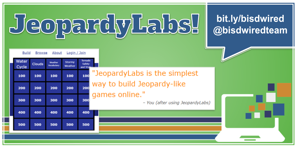 Monday MakeUp Post JeopardyLabs! Build Your Own Game Today!