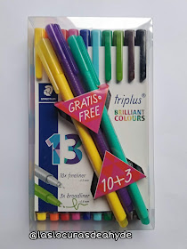 Rotuladores Staedtler 10 colores 0.3mm mas 3 0.8mm
