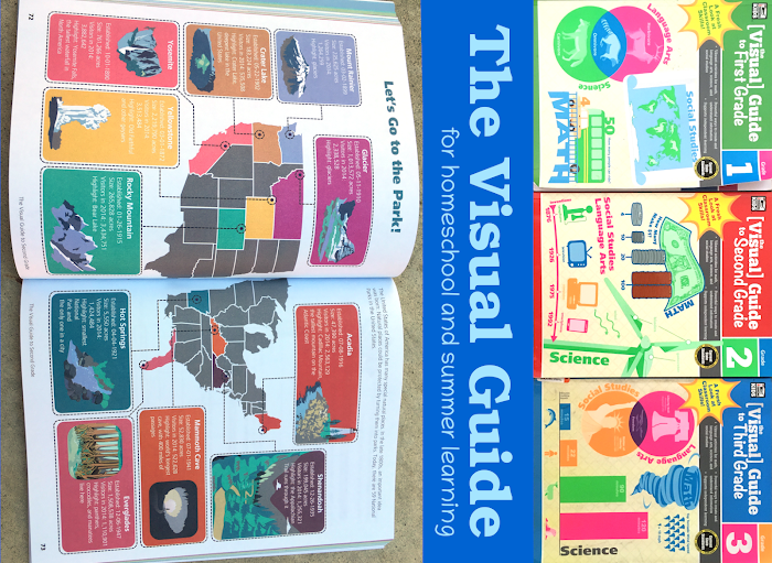 The Visual Guide workbooks are a great tool for homeschooling and summer learning.