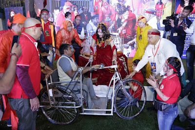 Radhe Maa Distributes Free Wheelchairs To The Disabled Individuals-Delhi