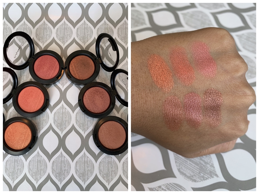 Mac Extra Dimension Blush Swatches