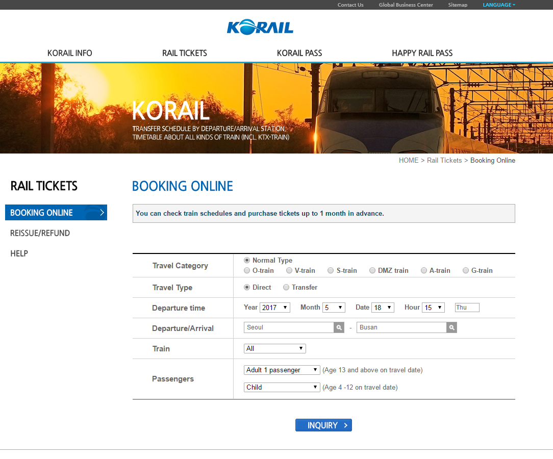 KTX How to book a KTX ticket online