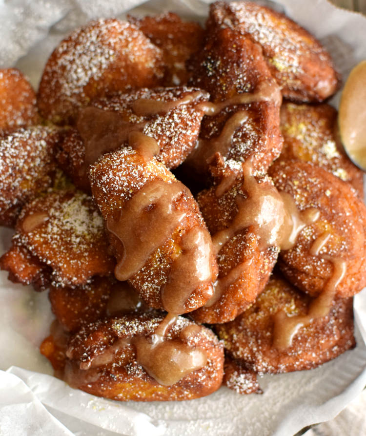 Barriguitas de vieja {pumpkin fritters} Bizcochos y Sancochos
