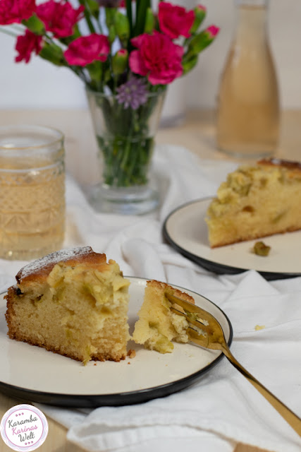 KarambaKarina&amp;#39;s Welt: Rhabarber-Eierlikörkuchen wie bei Oma