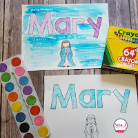 Mary Crayon Resist