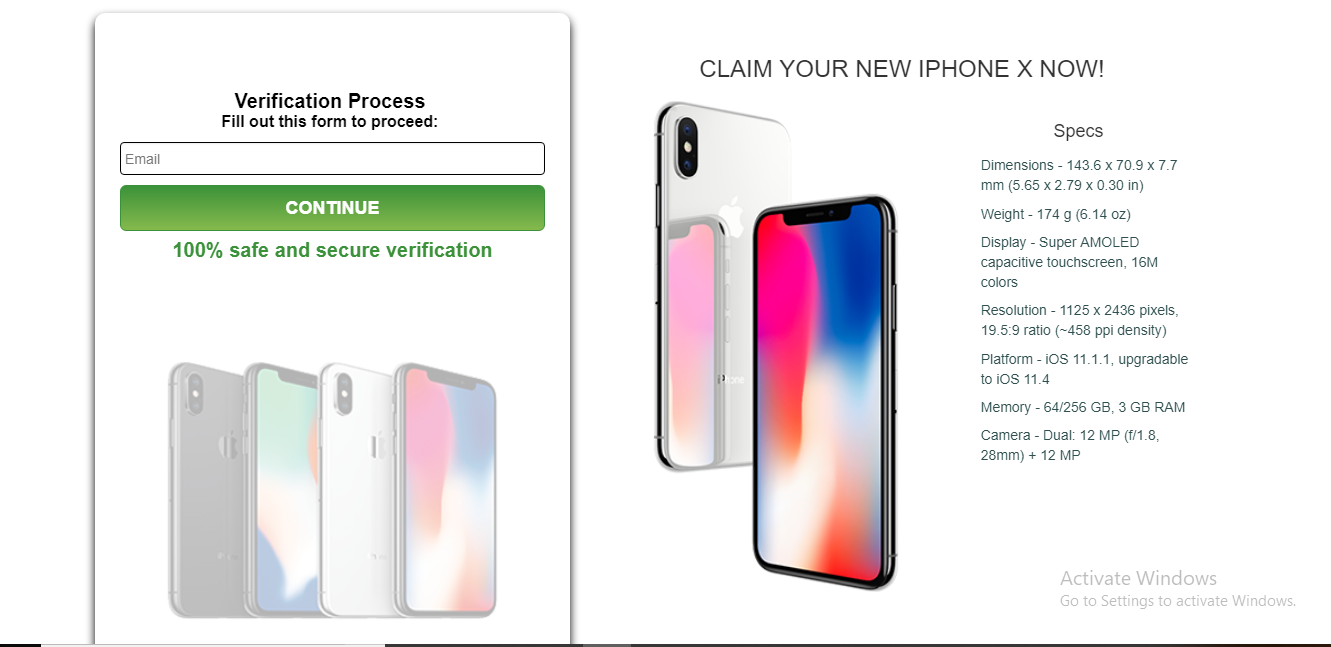 CLAIM YOUR NEW IPHONE X NOW