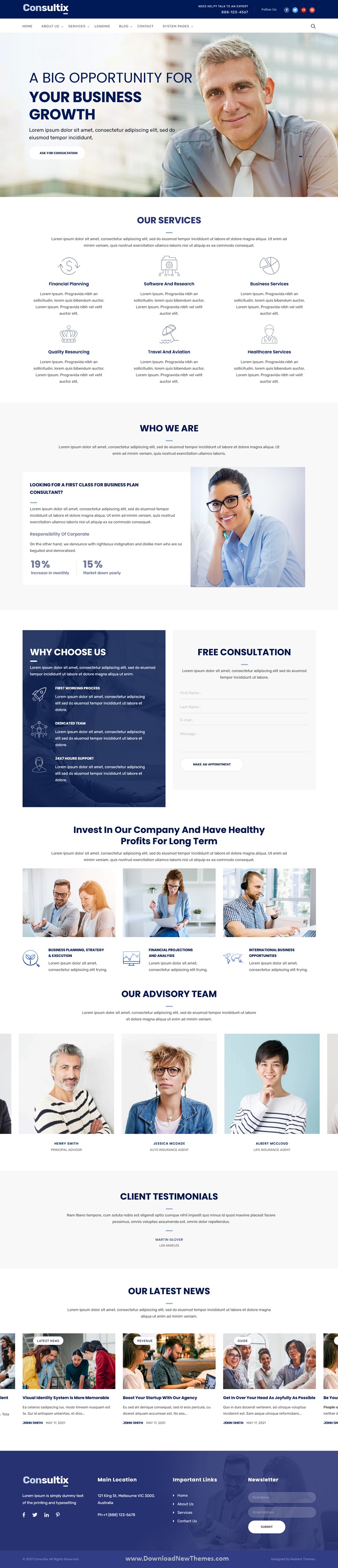 Consultix - Business Consulting HubSpot Theme