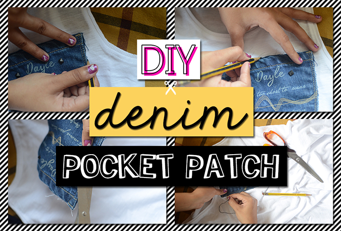 Follow this Do It Yourself Tutorial to try the Denim Patches trend in your closet from your home