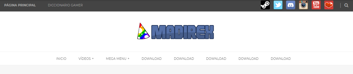 Antigua versión web Madirex