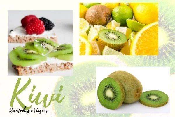 Kiwi, uma fruta linda pra decorar pratos, sanduiches e sobremesas