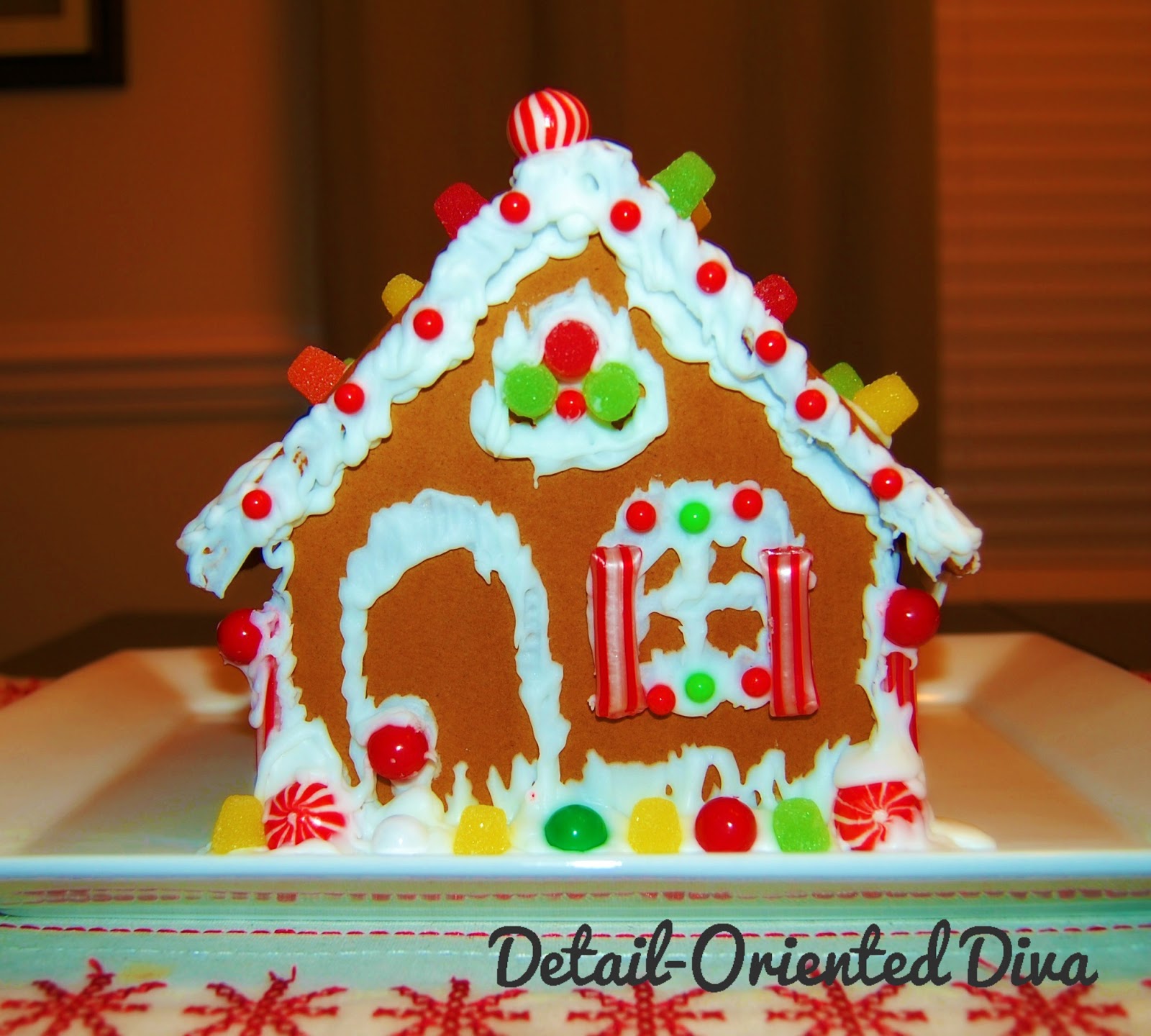 The Kiddo's First Gingerbread House!