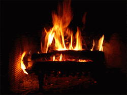 Animated Fireplace Wallpaper 1