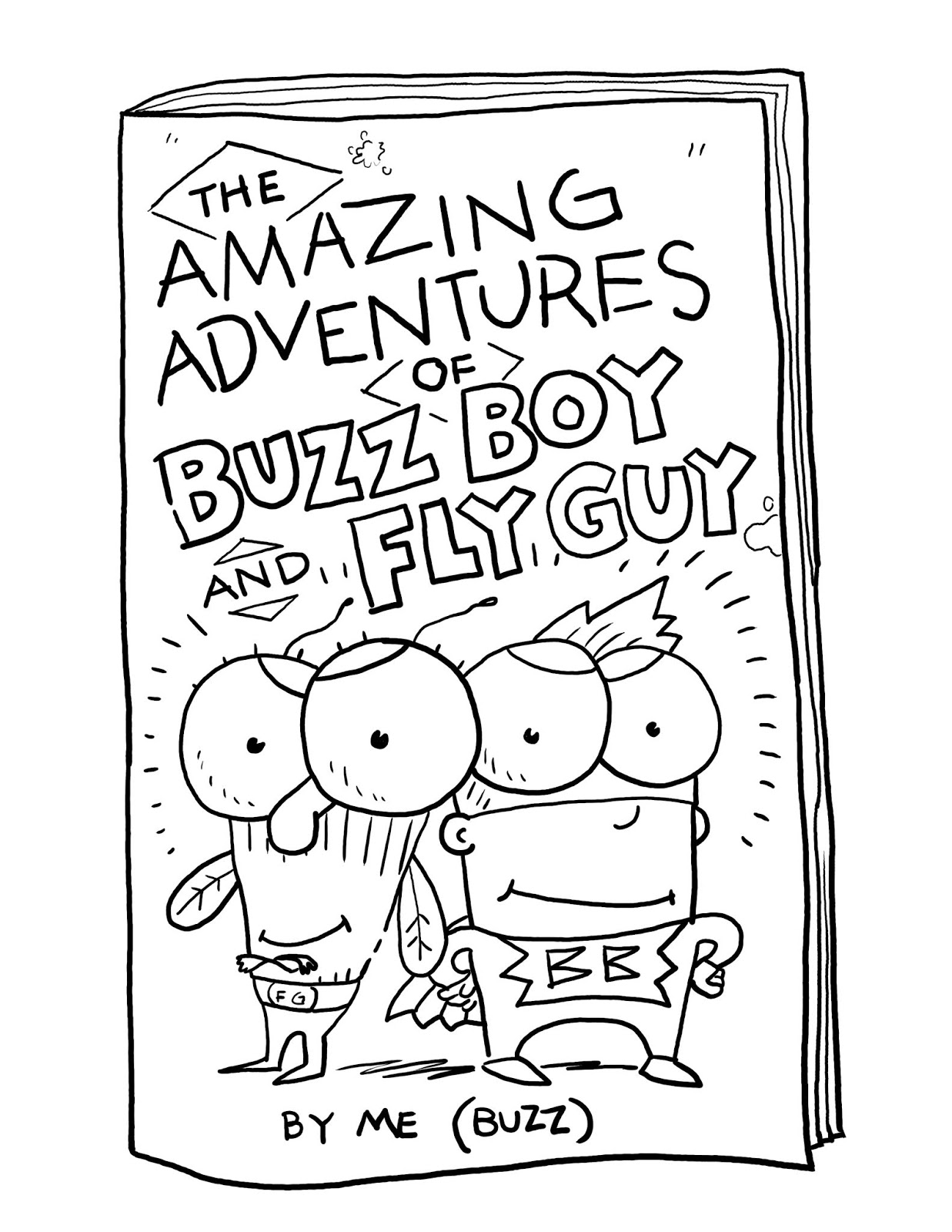WANTED FUNNY DOODLES Fly Guy Book Coloring Pages WANTED FUNNY DOODLES Fly Guy Book Coloring Pages