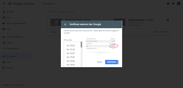 Cara Menambahkan Rekening BCA ke Pembayaran Google Adsense