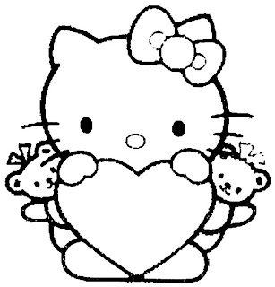 Dibujos para colorear de hello kitty